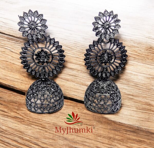 Oxidised Jhumka Earring For Women